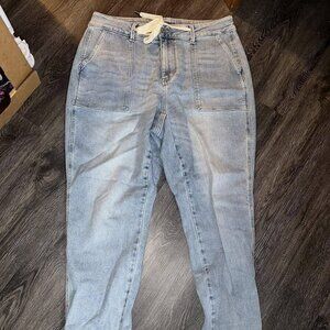 Judy Blue Light Wash Tie Waist Jeans